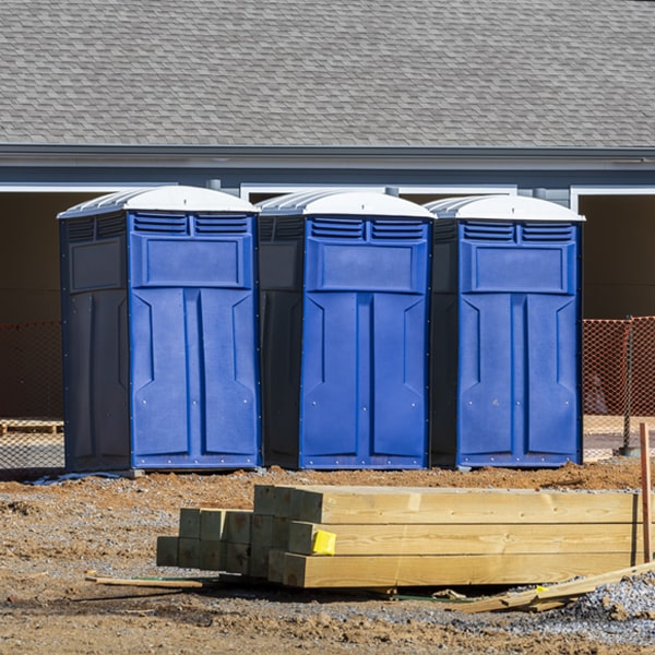 how can i report damages or issues with the portable restrooms during my rental period in Randolph Maine